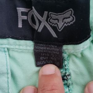 Fox Shorts - Cute fox real green short Fox Shorts - Cute fox real green short